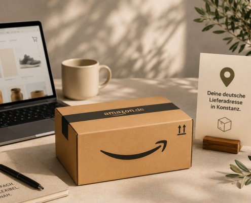 Amazon-Bestellung über eine deutsche Lieferadresse in Konstanz für Schweizer Kunden